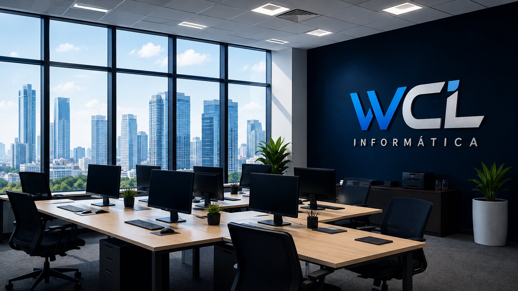 Ambiente profissional da WCL Informática